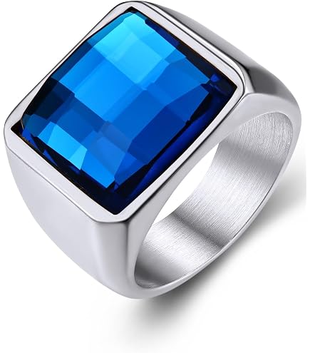 Amazon.com: XINQI Men's 18K White Gold Plated Round Genuine Zircon